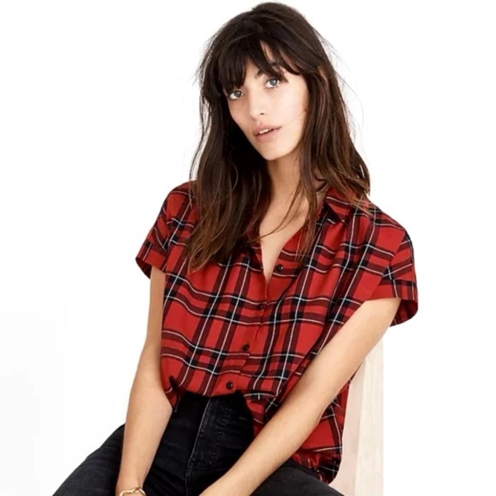 Madewell Central Shirt in Dahl Plaid